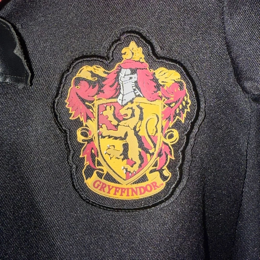 Harry Potter Gryffindor Wizard Robe Kids Costume Black Hooded Cloak Wizarding